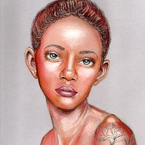 Mi Proyecto del curso: Ilustración con pastel y lápices de colores. Desenho a lápis, Desenho artístico, e Desenho de retrato projeto de Griselle Morales Padrón - 02.04.2020