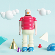 Mi Proyecto del curso: Diseño de personajes en Cinema 4D: del boceto a la impresión 3D. Een project van 3D van Giordano Breton - 03.04.2020
