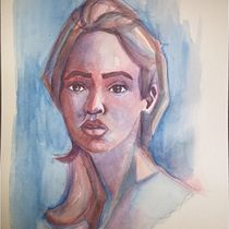 Mi Proyecto del curso: Retrato artístico en acuarela. Un progetto di Belle arti di Daniela Tapia - 03.04.2020