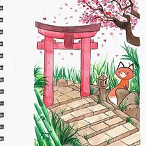 Mi Proyecto del curso: Ilustración en acuarela con influencia japonesa. Un proyecto de Ilustración tradicional de Ana Martha Valdés Jaramillo - 03.04.2020