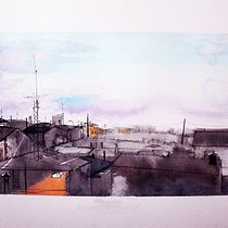Desde mi ventana. Watercolor Painting project by Susana López Martín - 05.27.2020
