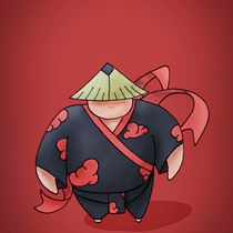 Fat Ninja. Traditional illustration project by Dani Gual - 04.03.2020