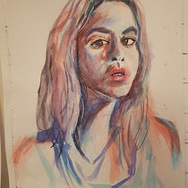 My project in Artistic Portrait with Watercolors course. Watercolor Painting project by Jo Turner - 04.03.2020