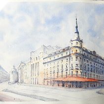 Madrid calle Alcala. Architecture project by ANGEL MACIAS - 04.03.2020