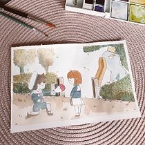 Mi Proyecto del curso: Ilustración en acuarela con influencia japonesa. Un proyecto de Pintura a la acuarela de iredavila - 04.04.2020