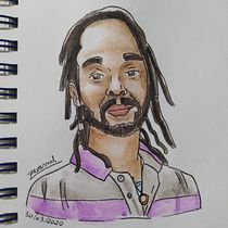 Meu projeto do curso: Caderno de retratos em aquarela. Watercolor Painting project by Jeferson Bastos - 04.04.2020