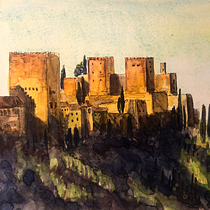 My project in Architectural Sketching with Watercolor and Ink course. Watercolor Painting project by Irakli Chkheidze - 04.04.2020