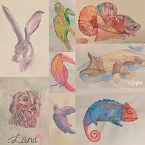 Mi Proyecto del curso: Técnicas experimentales de acuarela para principiantes . Watercolor Painting project by Sara Araoz - 04.05.2020