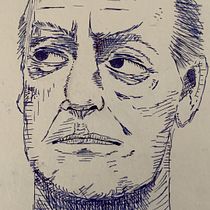Mi Proyecto del curso: Eduardo Galeano. Desenho, e Desenho de retrato projeto de Erik Barajas - 05.04.2020