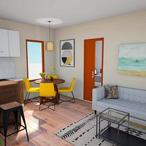  Mi Proyecto del curso: Iniciación al diseño de interiores: Las Mecas. Een project van  Interieurdecoratie,  Ontwerp y  3D-ontwerp van Yaiza Naira Hernández Hernández - 15.04.2020