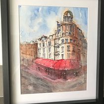 My project in Architectural Sketching with Watercolor and Ink course. Watercolor Painting project by Richard France - 04.14.2020