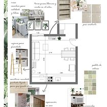 Mi Proyecto del curso: Diseño de interiores para Espacio Multifuncional. Un projet de 3D, Architecture, Architecture d'intérieur , et Design d'intérieur de Carolina Buri - 06.04.2020