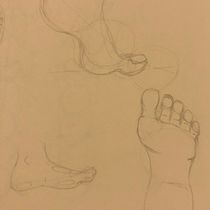 Mi Proyecto del curso: Dibujo anatómico para principiantes. Pencil Drawing project by andreasantos0612 - 04.07.2020