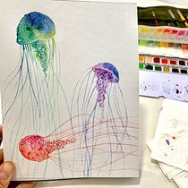 mis medusas. Un progetto di Pittura ad acquerello di Monika Pablos Monzo - 07.04.2020