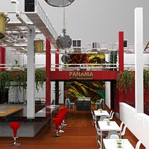  Diseño de interiores para restaurantes Panamá. Projekt z dziedziny 3D użytkownika Juan Alberto Camacho Z - 07.04.2020