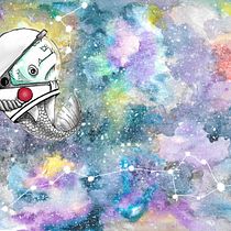 My project in Modern Watercolor Techniques course "astrofish". Un progetto di Pittura ad acquerello di annabuttaci - 07.04.2020