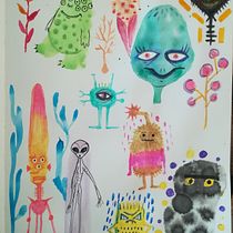 Mi Proyecto del curso: Técnicas de ilustración para desbloquear tu creatividad. Drawing project by ana_canuelo - 04.07.2020