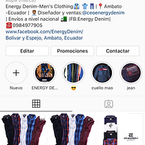 Mi Proyecto del curso: @Energy_Denim. Social Media project by Andres Vilema - 04.08.2020