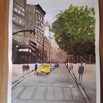 My project in Urban Landscapes in Watercolor course . % azzolad tarafından hazırlanan Sanatsal Çizim, Sulubo, Ve a Resim projesi - 04.13.2020