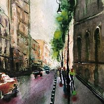 Mi Proyecto del curso: Paisajes urbanos en acuarela. Pintura em aquarela projeto de Eva Perez - 08.04.2020