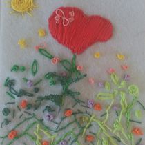 A MI PROYECTO LE HE LLAMADO RENACER A UN CORAZON NUEVO. DEBIDO CIRCUNSTANCIAS.. Embroider project by Nadia Mah - 04.08.2020