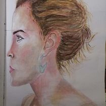 Mi Proyecto del curso: Cuaderno de retratos en acuarela. Fine Arts project by Juan Montalvo Alvarado - 04.08.2020