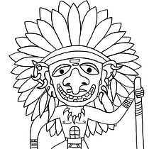 Mucho cacique y poco indio.. Digital Illustration project by Jorge Morcote - 04.09.2020
