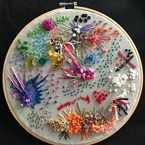 Mi Proyecto del curso: Bordado y personalización de accesorios . Embroider project by Alejandra Lara Q - 04.09.2020