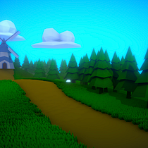 Mi Proyecto del curso: Modelado de escenarios low poly para videojuegos. 3D project by Daniel - 04.09.2020