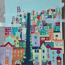 My project in Story Illustration with Paper course - San Francisco -. Collage project by Cristina Monti - 04.09.2020