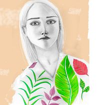 Mi Proyecto del curso: Retrato con lápiz, técnicas de color y Photoshop. Ilustração tradicional projeto de Irene - 15.04.2020