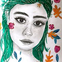 Mi Proyecto del curso: Retrato con lápiz, técnicas de color y Photoshop. Projekt z dziedziny Animacja postaci użytkownika Eyra JC - 09.04.2020