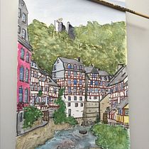 Mi Proyecto del curso: Creación de paletas de color con acuarela. Street Art, and Watercolor Painting project by Briah Bat Aryeh - 04.10.2020