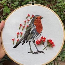 Mi Proyecto del curso: Pintar con hilo: técnicas de ilustración textil. Embroider project by Marthell Baez - 04.08.2020
