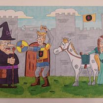 Caballero Medieval. Projekt z dziedziny Animacja postaci,  R, sunek, R i sunek ołówkiem użytkownika dp_15 - 10.04.2020