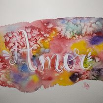 Mi Proyecto del curso: Técnicas modernas de acuarela. H, Lettering, and Watercolor Painting project by cristinapbecerra - 04.10.2020