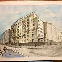 Mi Proyecto del curso: Dibujo arquitectónico con acuarela y tinta. Architecture project by pabloastaburuagag - 04.10.2020