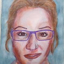 Mi Proyecto del curso: Retrato artístico en acuarela. Desenho de retrato, e Pintura em aquarela projeto de David Domingo - 11.04.2020
