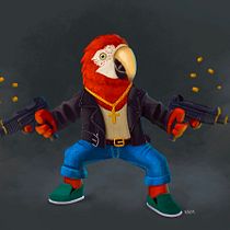 Guacamaya. Ilustração tradicional e Ilustração digital projeto de laurav_barrerag - 10.04.2020