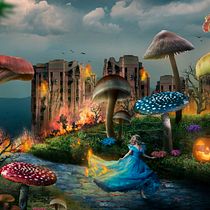 Mi Proyecto del curso: FANTASY. Design, Digital Design, Graphic Design, L, scape Architecture, Photograph, Post-production, Photo Retouching, Fine Arts, Concept Art, Poster Design, Digital Photograph, and Advertising project by Gabriel Ancajima - 04.10.2020