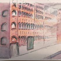 My project in Architectural Sketching with Watercolor and Ink course. Architecture, and Watercolor Painting project by Manouk Bakermans - 04.11.2020