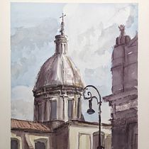 My project in Architectural Sketching with Watercolor and Ink course. Watercolor Painting project by Alan Butler - 04.11.2020