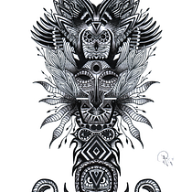 Mi Proyecto del curso: Ilustración con entramados en blanco y negro. Desenho projeto de Mario Portuguez - 10.04.2020