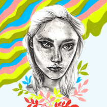 Meu projeto do curso: Retrato com lápis, técnicas de cor e Photoshop. Projekt z dziedziny  R, sunek,  R, sunek art, st, czn, R, sunek c, frow, Projektowanie graficzne, Trad, c, jna ilustracja, Ilustracja c i frowa użytkownika Joana Mayer Dörner - 11.04.2020