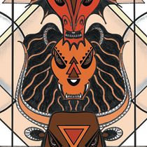 Mi Proyecto del curso: Totem de Quimera. Ilustração tradicional projeto de Clau Torres - 11.04.2020