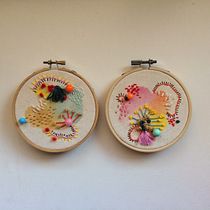 My final project . Embroider, and Watercolor Painting project by Charlotte Malaseka - 04.19.2020