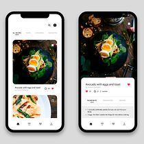 Proyecto del curso - App de recetas/red social de cocina. Web Design, and UX / UI project by Andrés Soria - 04.13.2020