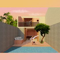 My project in Graphic Representation of Architectural Projects course. Un proyecto de Ilustración arquitectónica, Arquitectura, Collage, Ilustración digital y Gestión del Portafolio de Wira Prasetya - 12.04.2020