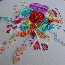 Mi Proyecto del curso: Técnicas avanzadas de bordado: puntadas y composiciones con volumen. Criatividade projeto de María Alejandra Ibáñez Cofré - 12.04.2020