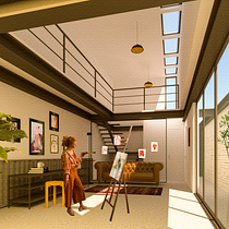 My project in Graphic Representation of Architectural Projects course. Un proyecto de Ilustración arquitectónica de Eduardo Rodrigues - 13.04.2020
